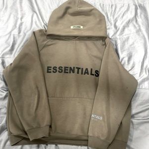 Essentials fear of god olive green hoodie size medium